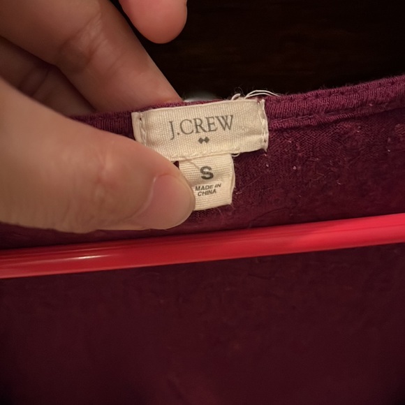J Crew Sequin Purple T shirt - Picture 2 of 8